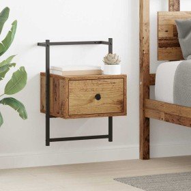 Armario de Noche 2 pcs Madera envejecida 35 x 30 x 51 cm en Mesitas de noche | Comprar online en Foro24