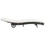 Loungers with wheels and cushions 2 units brown synthetic rattan by , Loungers - Ref: Foro24-3078464, Price: 332,79 €, Discou...