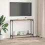 Mesa Consola con estante Madera envejecida 102 x 23 x 15.5 cm