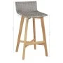 Bar table and chairs set 3 pieces solid acacia wood by vidaXL, Garden sets - Ref: Foro24-44220, Price: 183,01 €, Discount: %