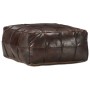 Puf marrón oscuro 60x60x30 cm cuero auténtico de cabra by , Ottomans - Ref: Foro24-248133, Price: 161,14 €, Discount: %