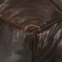 Puf marrón oscuro 60x60x30 cm cuero auténtico de cabra by , Ottomans - Ref: Foro24-248133, Price: 161,14 €, Discount: %