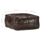 Puf marrón oscuro 60x60x30 cm cuero auténtico de cabra by , Ottomans - Ref: Foro24-248133, Price: 161,14 €, Discount: %