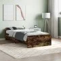 Smoked oak engineered wood bed frame 90x190 cm by , Beds and slatted bases - Ref: Foro24-835943, Price: 72,08 €, Discount: %