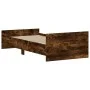 Smoked oak engineered wood bed frame 90x190 cm by , Beds and slatted bases - Ref: Foro24-835943, Price: 72,08 €, Discount: %