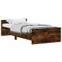 Bettgestell aus geräuchertem Eichensperrholz, 90 x 200 cm von , Betten und Lattenroste - Ref: Foro24-835929, Preis: 81,89 €, ...