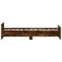 Smoked oak plywood bed frame 90x200 cm by , Beds and slatted bases - Ref: Foro24-835929, Price: 78,76 €, Discount: %