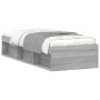 Sonoma gray bed frame 75x190 cm by , Beds and slatted bases - Ref: Foro24-3203850, Price: 108,55 €, Discount: %