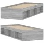 Sonoma-grauer Bettrahmen 75x190 cm von , Betten und Lattenroste - Ref: Foro24-3203850, Preis: 108,55 €, Rabatt: %