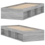 Sonoma gray bed frame 75x190 cm by , Beds and slatted bases - Ref: Foro24-3203850, Price: 108,55 €, Discount: %