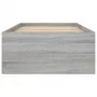 Sonoma-grauer Bettrahmen 75x190 cm von , Betten und Lattenroste - Ref: Foro24-3203850, Preis: 108,55 €, Rabatt: %