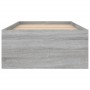 Sonoma gray bed frame 75x190 cm by , Beds and slatted bases - Ref: Foro24-3203850, Price: 108,55 €, Discount: %