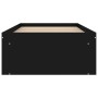 Estructura de cama negra 75x190 cm de , Camas y somieres - Ref: Foro24-3203846, Precio: 111,78 €