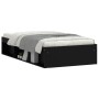 Estructura de cama negra 90x200 cm de , Camas y somieres - Ref: Foro24-3203825, Precio: 119,84 €, Descuento: %