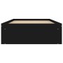 Estructura de cama negra 90x200 cm de , Camas y somieres - Ref: Foro24-3203825, Precio: 119,84 €, Descuento: %