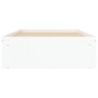 White bed frame 90x190 cm by , Beds and slatted bases - Ref: Foro24-3203838, Price: 129,59 €, Discount: %