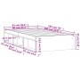 Weißer Bettrahmen 90x190 cm von , Betten und Lattenroste - Ref: Foro24-3203838, Preis: 129,59 €, Rabatt: %