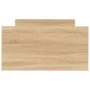Estructura de cama madera de ingeniería Sonoma roble 75x190 cm de , Camas y somieres - Ref: Foro24-835948, Precio: 67,53 €, D...