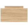 Sonoma oak engineered wood bed frame 75x190 cm by , Beds and slatted bases - Ref: Foro24-835948, Price: 70,17 €, Discount: %