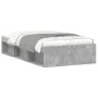 Estructura de cama gris hormigón 90x200 cm de , Camas y somieres - Ref: Foro24-3203827, Precio: 142,71 €, Descuento: %