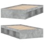 Betongrauer Bettrahmen 90x200 cm von , Betten und Lattenroste - Ref: Foro24-3203827, Preis: 145,16 €, Rabatt: %