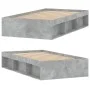 Estructura de cama gris hormigón 90x200 cm de , Camas y somieres - Ref: Foro24-3203827, Precio: 142,71 €, Descuento: %