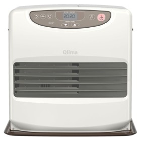 Qlima Calefactor de parafina portátil 428W blanco/chocolate SRE