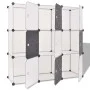 Cube organizer closet with 9 compartments black and white by vidaXL, Shoe racks and shoe organizers - Ref: Foro24-244924, Pri...