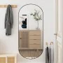 Espejo de pared vidrio ovalado 45x100 cm de , Espejos - Ref: Foro24-350458, Precio: 38,50 €, Descuento: %