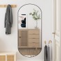 Oval glass wall mirror 45x100 cm by , Mirrors - Ref: Foro24-350458, Price: 47,30 €, Discount: %