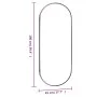 Ovaler Glaswandspiegel 45x100 cm von , Spiegel - Ref: Foro24-350458, Preis: 38,50 €, Rabatt: %