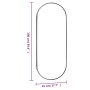 Oval glass wall mirror 45x100 cm by , Mirrors - Ref: Foro24-350458, Price: 47,30 €, Discount: %