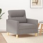 Taupe gray fabric armchair 60 cm by , Sofas - Ref: Foro24-359226, Price: 141,45 €, Discount: %