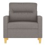 Taupe gray fabric armchair 60 cm by , Sofas - Ref: Foro24-359226, Price: 141,45 €, Discount: %