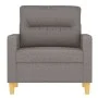 Taupe gray fabric armchair 60 cm by , Sofas - Ref: Foro24-359226, Price: 169,80 €, Discount: %