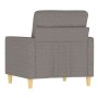Taupe gray fabric armchair 60 cm by , Sofas - Ref: Foro24-359226, Price: 141,45 €, Discount: %