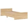 Estructura de cama madera de ingeniería roble Sonoma 90x200 cm de , Camas y somieres - Ref: Foro24-835927, Precio: 86,27 €, D...