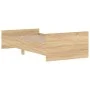 Estructura de cama madera de ingeniería roble Sonoma 90x200 cm de , Camas y somieres - Ref: Foro24-835927, Precio: 86,27 €, D...