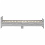 Sonoma gray engineered wood bed frame 90x190 cm by , Beds and slatted bases - Ref: Foro24-835944, Price: 96,16 €, Discount: %