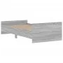 Estructura de cama madera de ingeniería gris Sonoma 90x190 cm de , Camas y somieres - Ref: Foro24-835944, Precio: 94,53 €, De...
