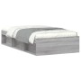 Estructura de cama gris Sonoma 90x200 cm de , Camas y somieres - Ref: Foro24-3203829, Precio: 111,01 €, Descuento: %