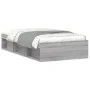Sonoma gray bed frame 90x200 cm by , Beds and slatted bases - Ref: Foro24-3203829, Price: 110,65 €, Discount: %