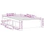 Sonoma gray bed frame 90x200 cm by , Beds and slatted bases - Ref: Foro24-3203829, Price: 110,65 €, Discount: %