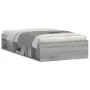 Sonoma gray bed frame 90x190 cm by , Beds and slatted bases - Ref: Foro24-3203843, Price: 107,48 €, Discount: %