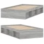 Sonoma gray bed frame 90x190 cm by , Beds and slatted bases - Ref: Foro24-3203843, Price: 107,48 €, Discount: %