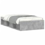 Concrete gray bed frame 90x190 cm by , Beds and slatted bases - Ref: Foro24-3203841, Price: 105,49 €, Discount: %