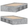 Concrete gray bed frame 90x190 cm by , Beds and slatted bases - Ref: Foro24-3203841, Price: 105,49 €, Discount: %