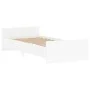 Estructura de cama madera de ingeniería blanca 90x200 cm de , Camas y somieres - Ref: Foro24-835925, Precio: 93,25 €, Descuen...