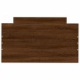Bettgestell aus eichenbraunem Holzwerkstoff, 75 x 190 cm von , Betten und Lattenroste - Ref: Foro24-835952, Preis: 66,83 €, R...
