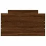 Oak brown engineered wood bed frame 75x190 cm by , Beds and slatted bases - Ref: Foro24-835952, Price: 64,08 €, Discount: %